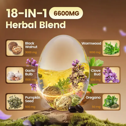 Black Walnut Capsules – Herbal Intestinal Cleanse