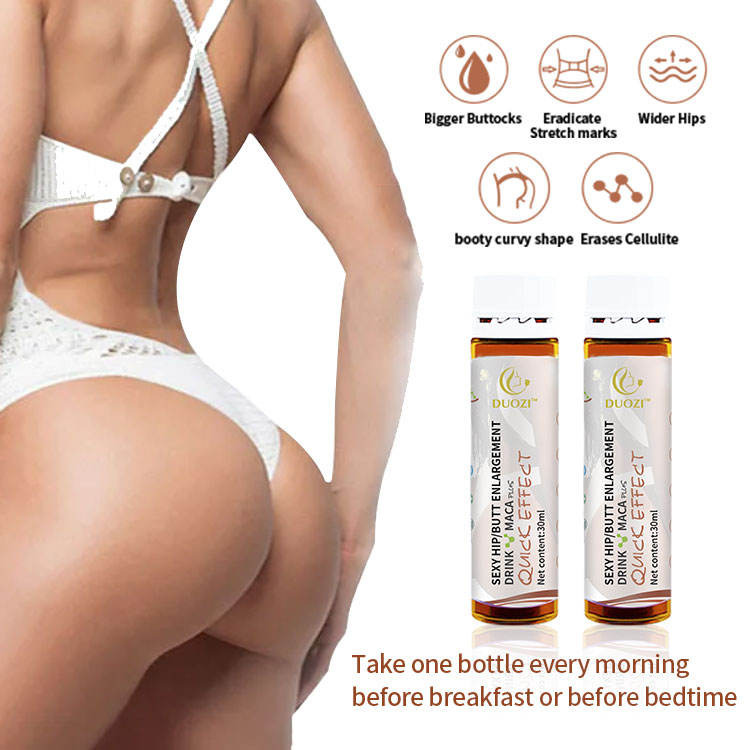 Maca Hip & Body Wellness Drink – Natural Herbal Beauty Supplement for Women, Liquid Maca Formula for Feminine Curve Support & Confidence, 10 Bottles