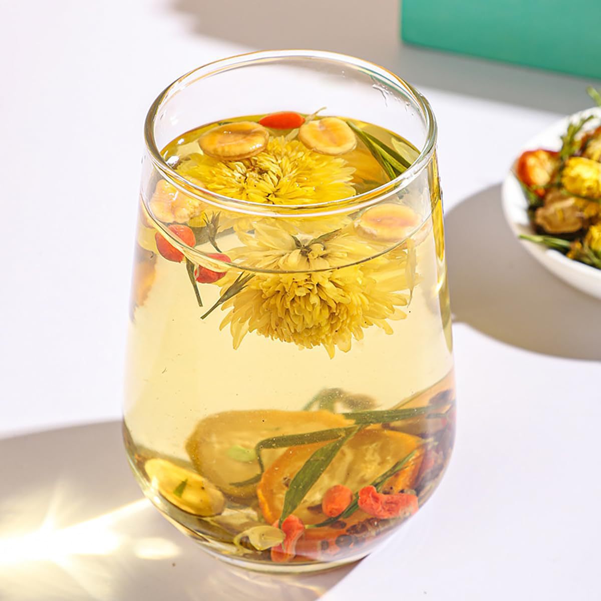 Herborigen Health Organic Herbal Tea 120g OEM Fresh Dandelion Wolfberry Loose Tea Slimming Flavor Packed in Bulk Sachets