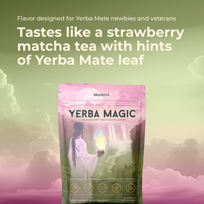 Strawberry Yerba Mate Powder - Flavored Energy Drink