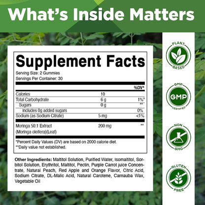 Sugar-Free Moringa Gummies – Healthy Superfood Snack