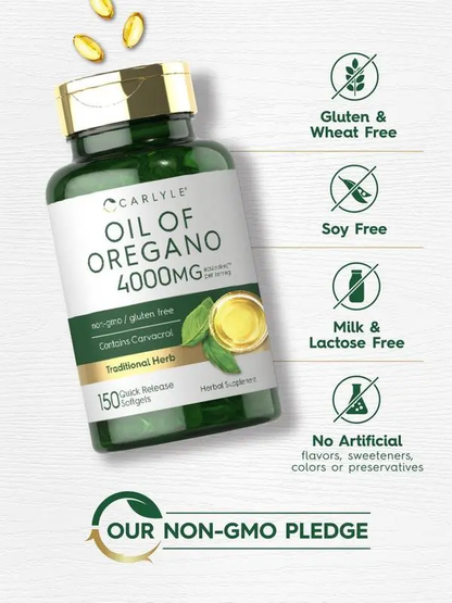 Oregano Oil Capsules (Bottle) – Classic Formula