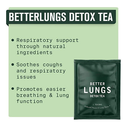 Herborigen Mullein Leaf Tea Bags for Lung Detox and Immune Support – Herbal Tea with Thyme, Elderberry, Ginseng, Ginger | Caffeine Free, 30 Count (Pack of 2)