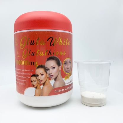 2,000,000mg L-Glutathione Skin Whitening Powder – High-Potency Glutathione Supplement for Brightening & Anti-Aging, 518g per Bottle
