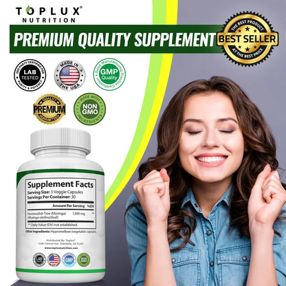 Moringa 1200mg Capsules – The Nutrient-Dense Superfood