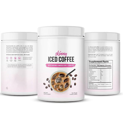 Herborigen Skinny Iced Coffee, ganz natürlich – köstlicher Geschmack, 500 Gramm (17,637 Unzen)