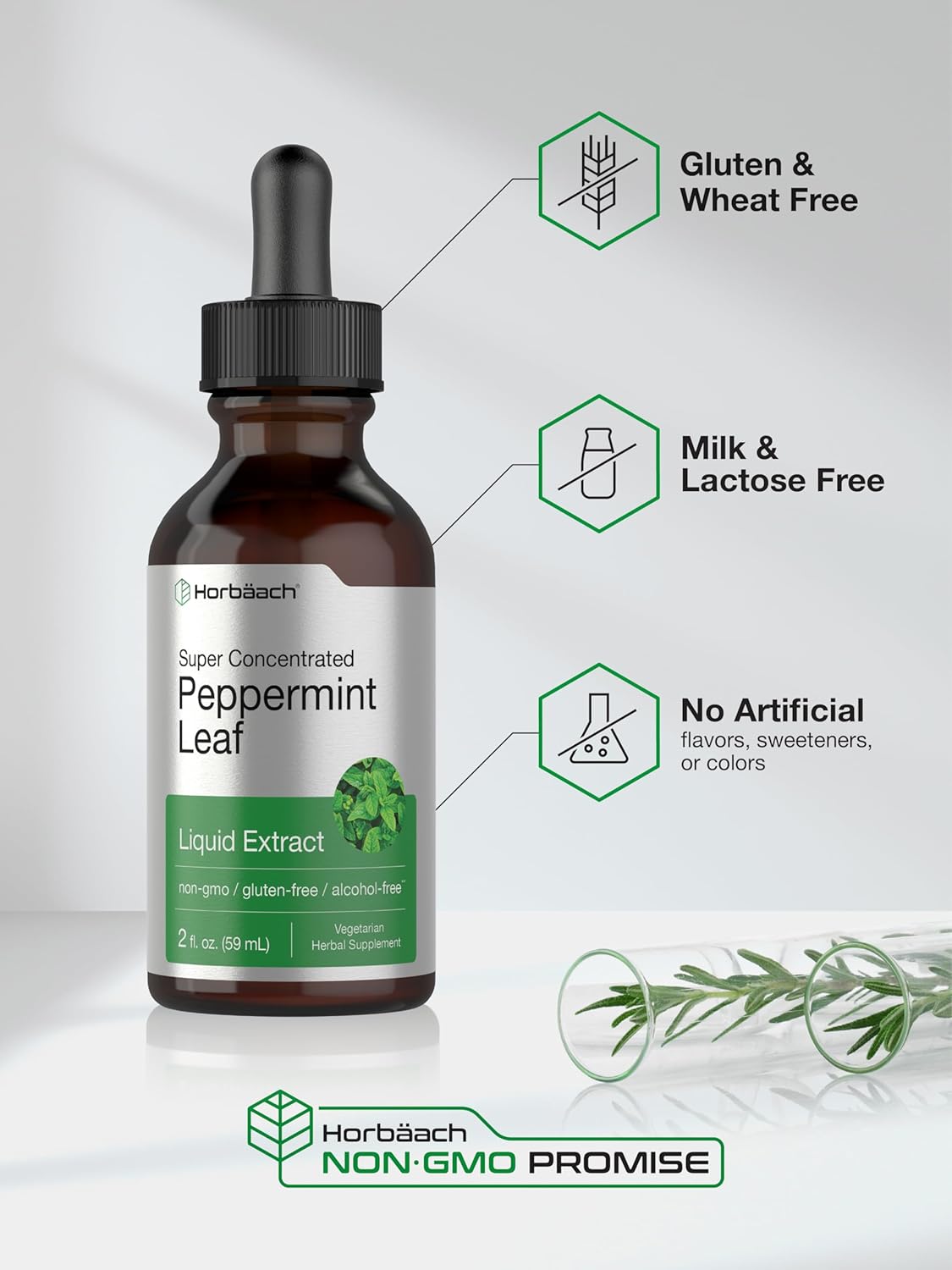 Peppermint Liquid Drops – Digestive Health & Fresh Breath