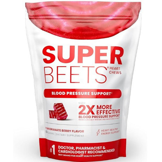 Herborigen Super Beet Heart Gummies – Advanced Nitric Oxide Booster for Healthy Blood Pressure | Tasty Beet Root Soft Chews, No Artificial Colors