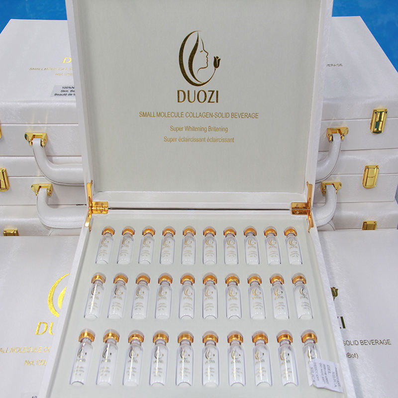 Liquid Collagen Drink – Skin Whitening & Brightening Collagen Peptide Powder, Anti-Wrinkle Dark Spot Remover Beauty Supplement (30 Bottles/Box)