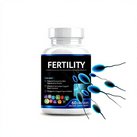 Herborigen Fertility Capsules Iron Coq10 Cassava Root Male Booster Multivitamin Fertility Supplements for Men