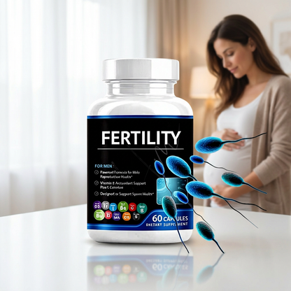 Herborigen Fertility Capsules Iron Coq10 Cassava Root Male Booster Multivitamin Fertility Supplements for Men