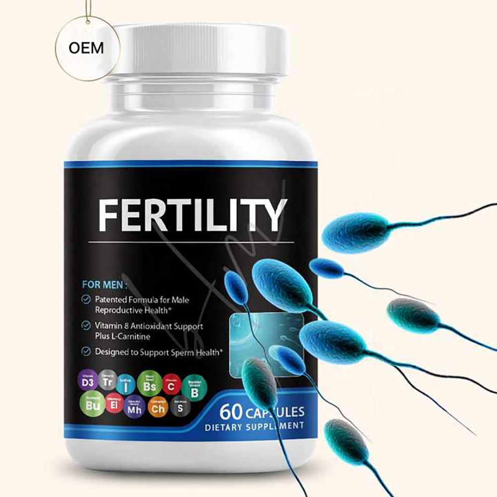 Herborigen Fertility Capsules Iron Coq10 Cassava Root Male Booster Multivitamin Fertility Supplements for Men