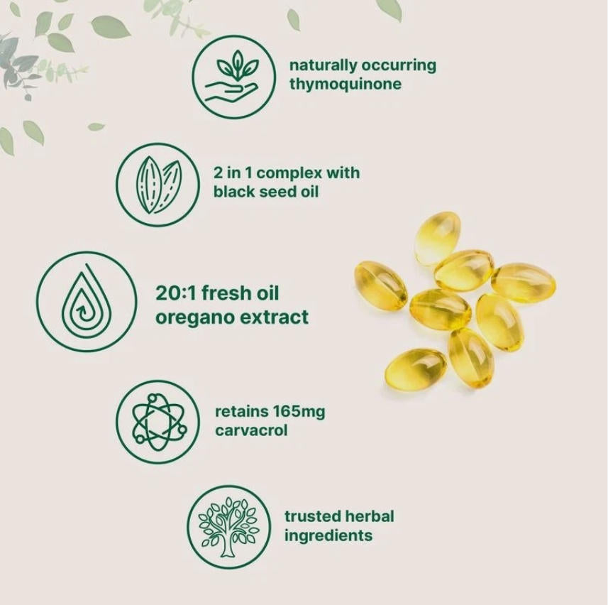 Oregano Oil Capsules (New Pouch) – Immune Support