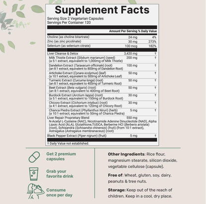 Liver Detox Capsules – Deep 20-in-1 Cleanse Formula