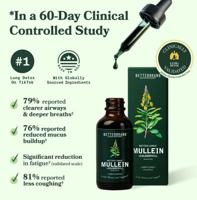 Mullein Leaf Drops – Respiratory & Lung Support