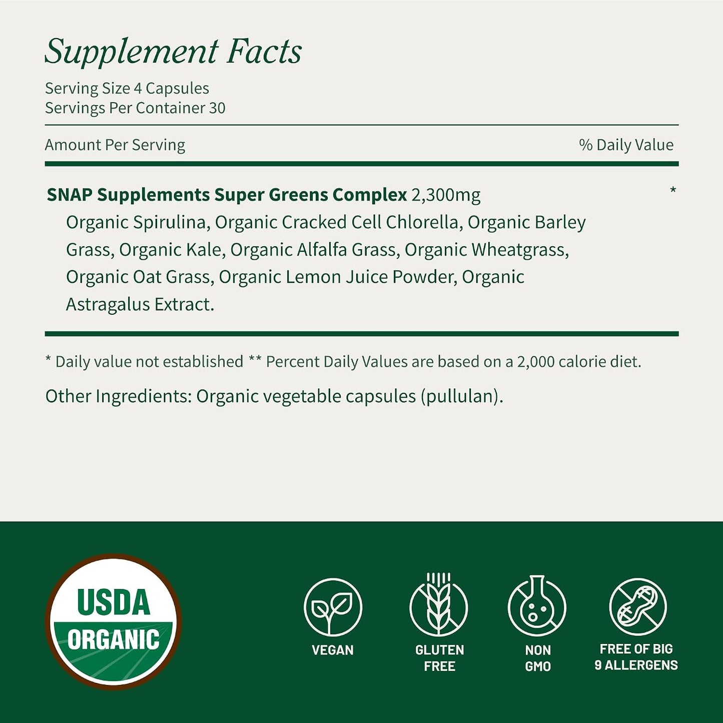 Organic Spirulina & Chlorella Capsules | Protein-Rich Blue-Green Algae Superfood for Energy & Immune Support, 120 Veggie Caps (30-Servings)