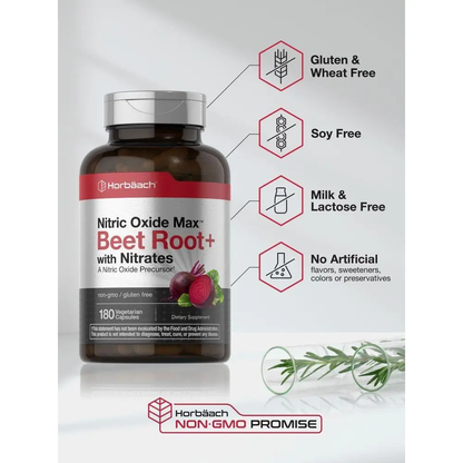 Beet Root 180 Capsules – Nitric Oxide Booster