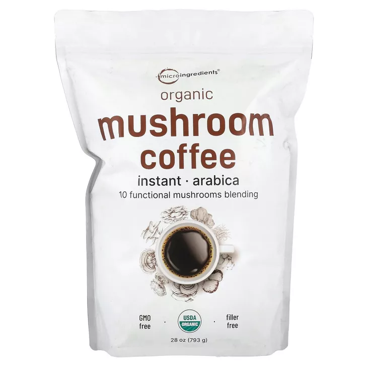 Organic 10-in-1 Mushroom Coffee - Lion's Mane, Chaga, Reishi