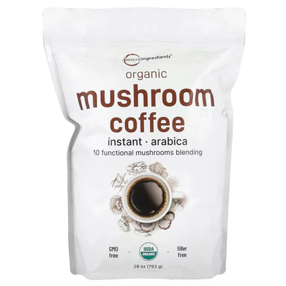 Organic 10-in-1 Mushroom Coffee - Lion's Mane, Chaga, Reishi