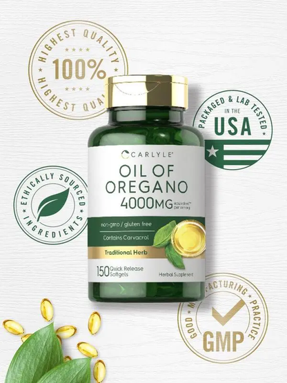 Oregano Oil Capsules (Bottle) – Classic Formula