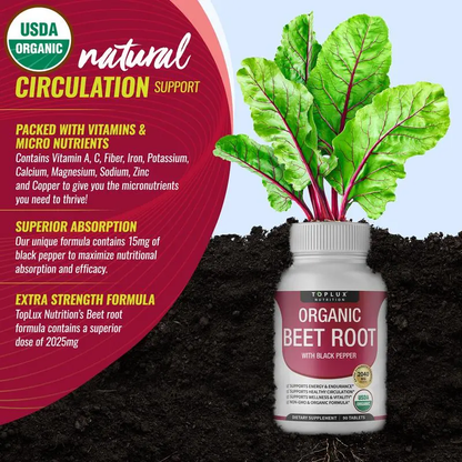 Beet Root Tablets – Portable Nitric Oxide Support