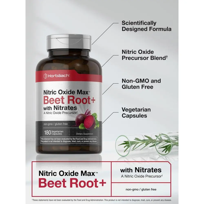 Beet Root 180 Capsules – Nitric Oxide Booster