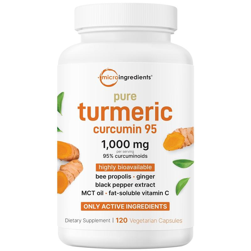 Turmeric Curcumin 1000mg Capsules – 95% Curcuminoids