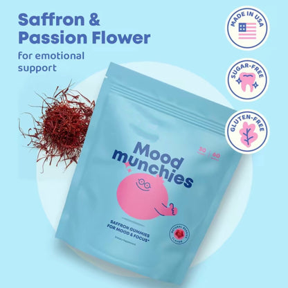Mood Magic Saffron Extract Powder – Natural Mood Support & Stress Relief Supplement | Sugar-Free Calm Focus Drink Mix | 25 Servings